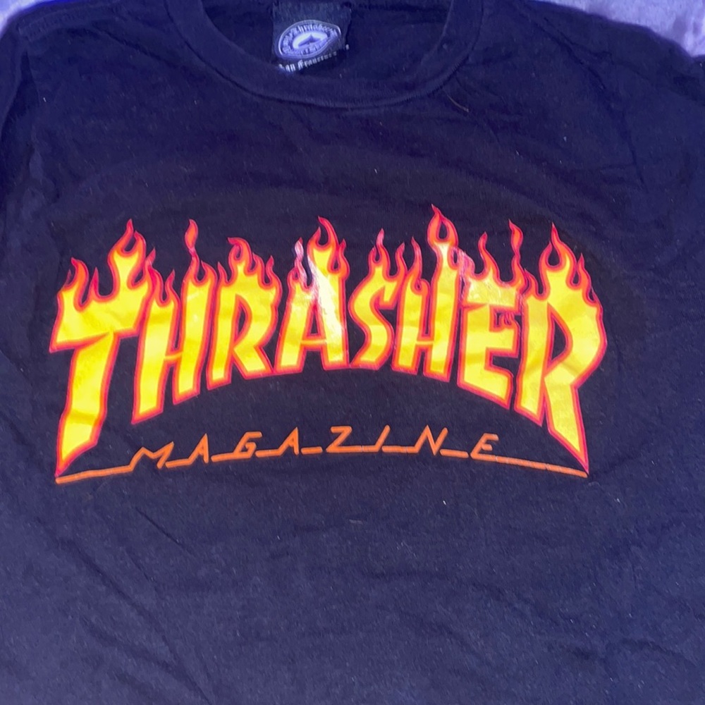 this is a thrasher shirt size xanax